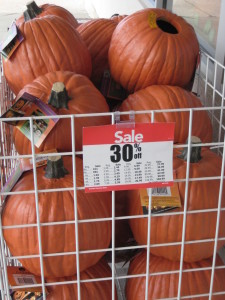 fake pumpkins