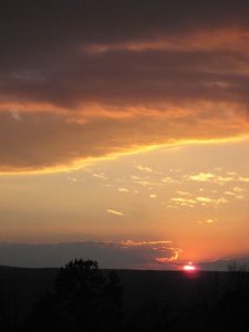 mountain sunset